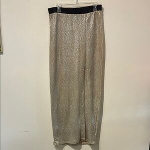 Shimmering Gold Maxi Skirt - Women’s 10